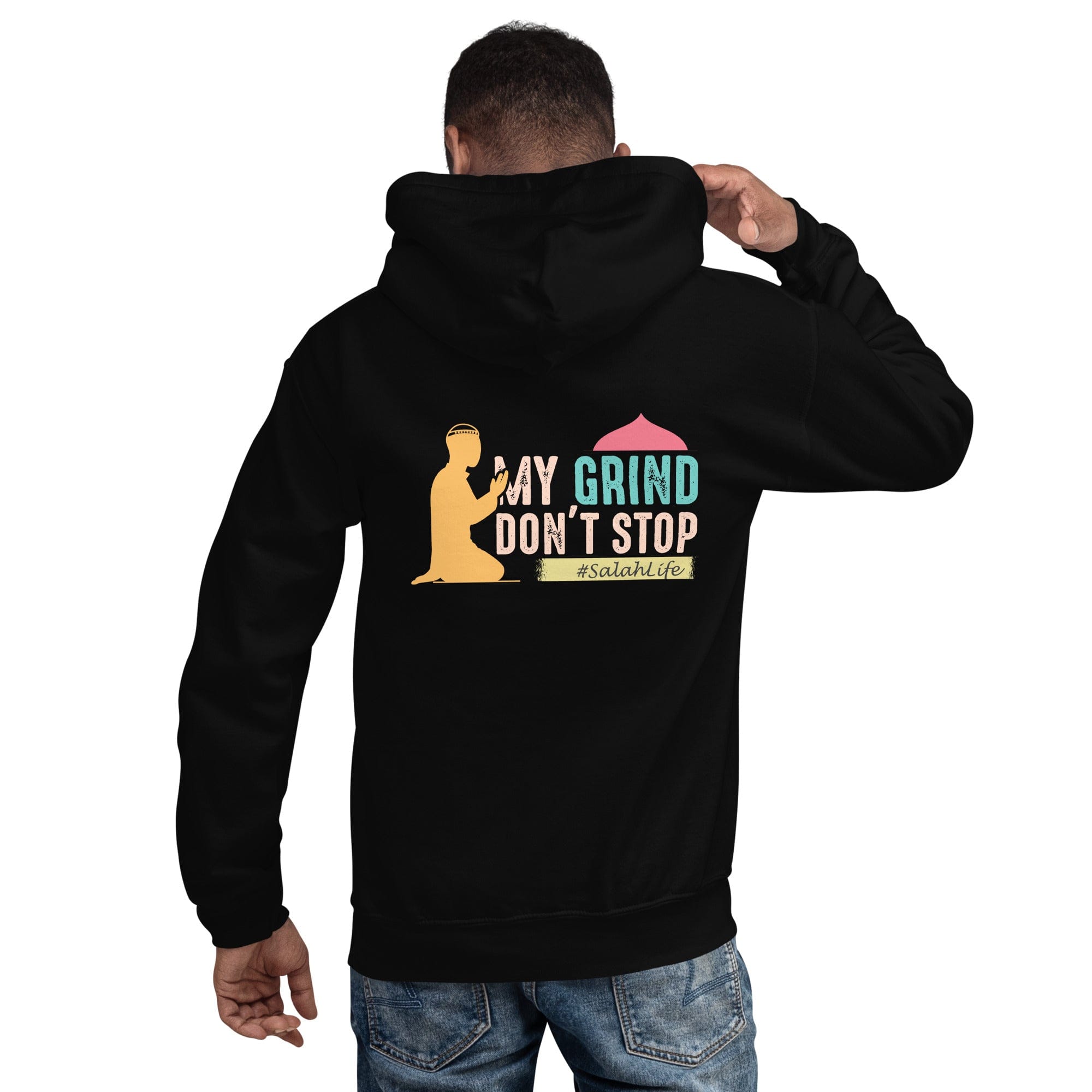 Muslim Threads Black / S My grind don't stop - Hoodie