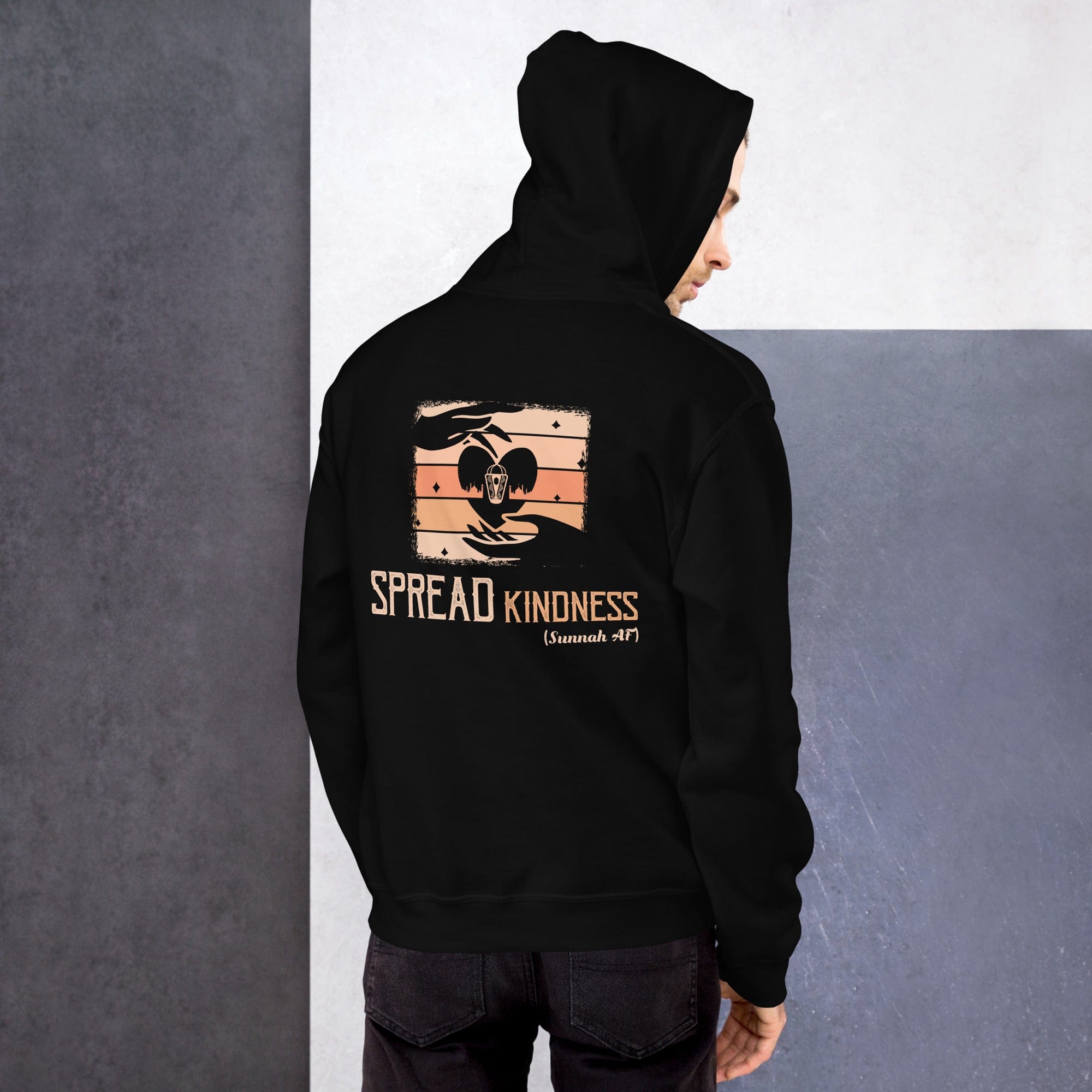 Muslim Threads Black / S Spread Kindness Hoodie