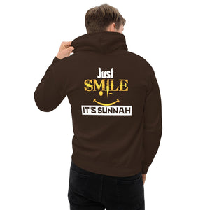 Muslim Threads Dark Chocolate / S Just Smile its Sunnah - Hoodie