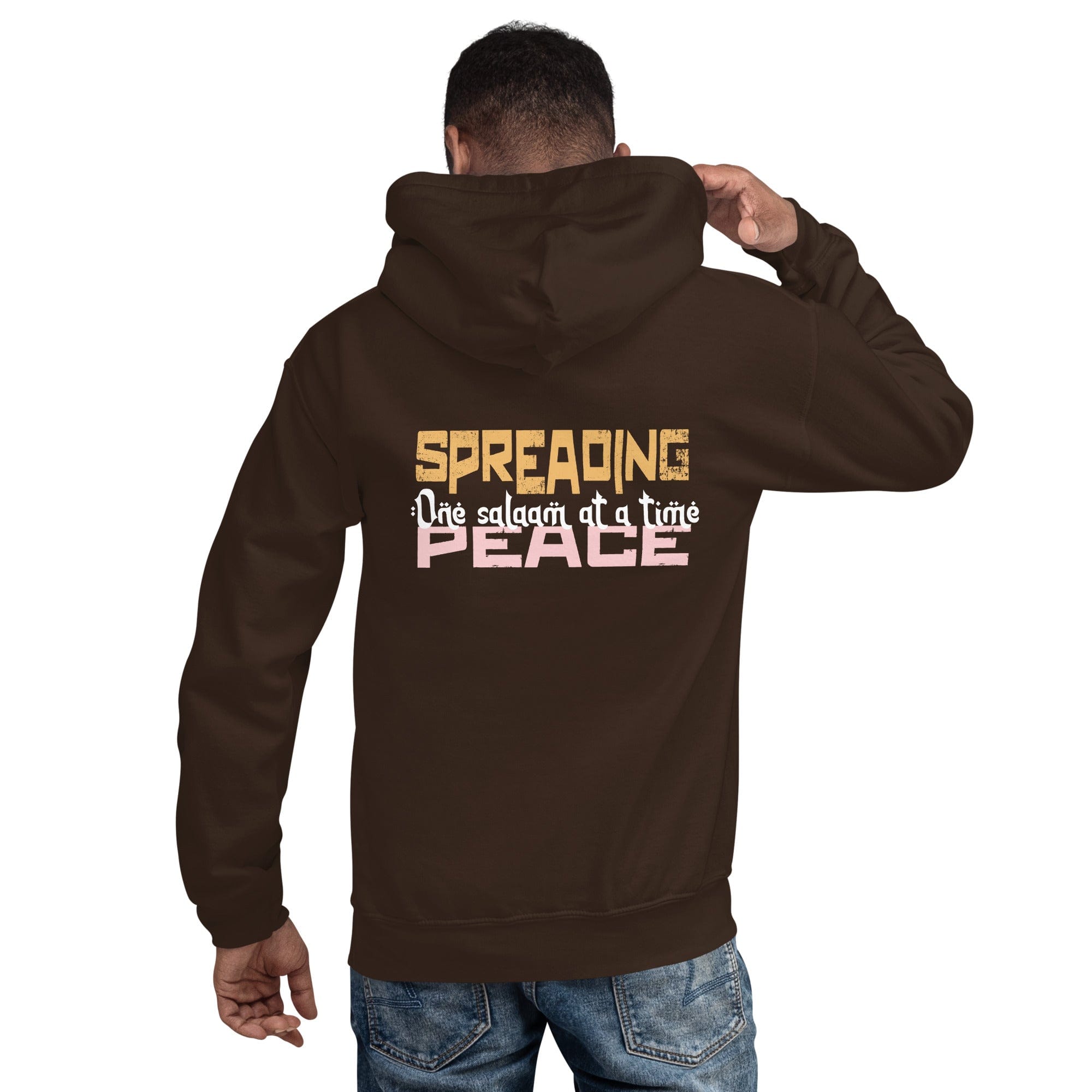 Muslim Threads Dark Chocolate / S spreading salaam hoodie