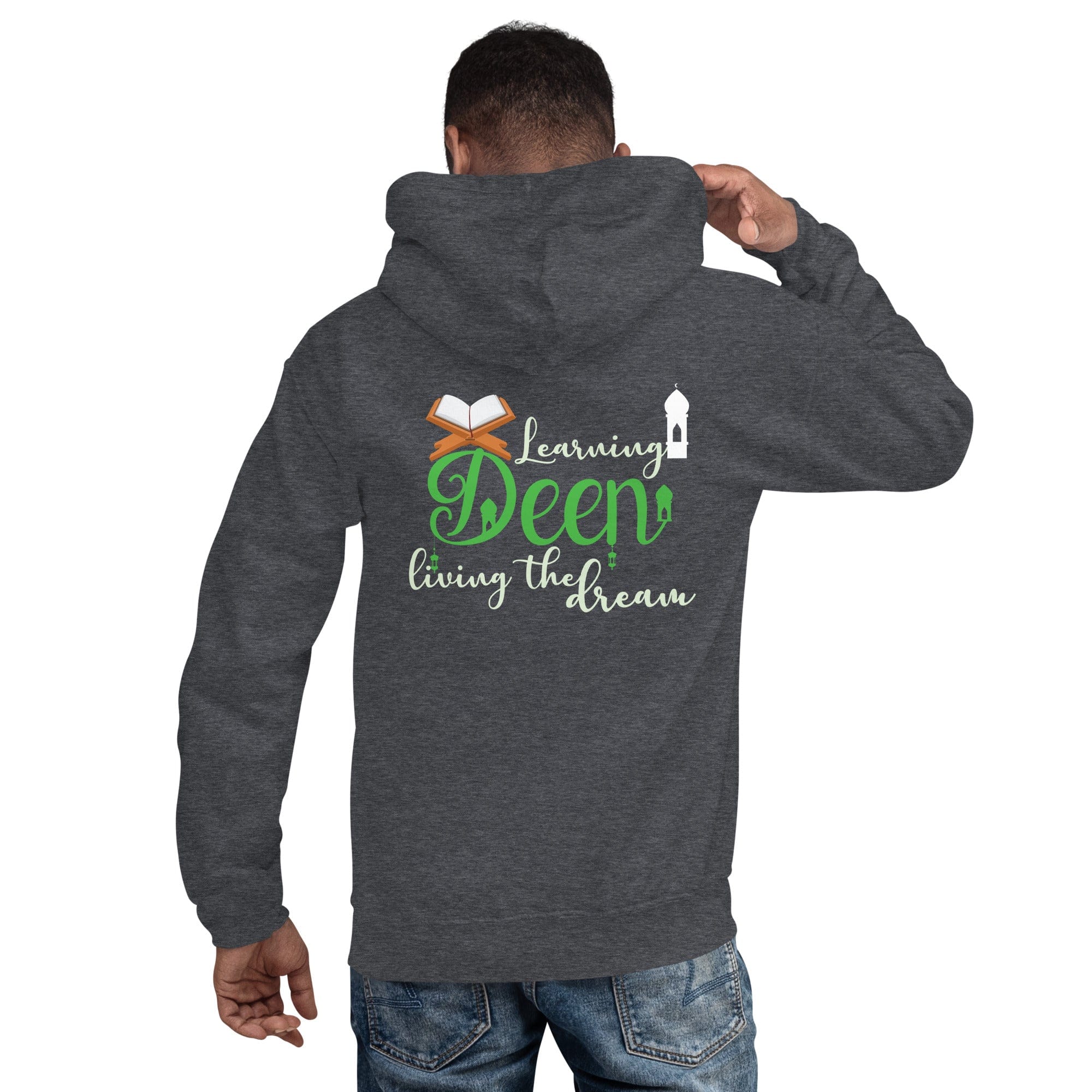 Muslim Threads Dark Heather / S Learning the Deen - Hoodie