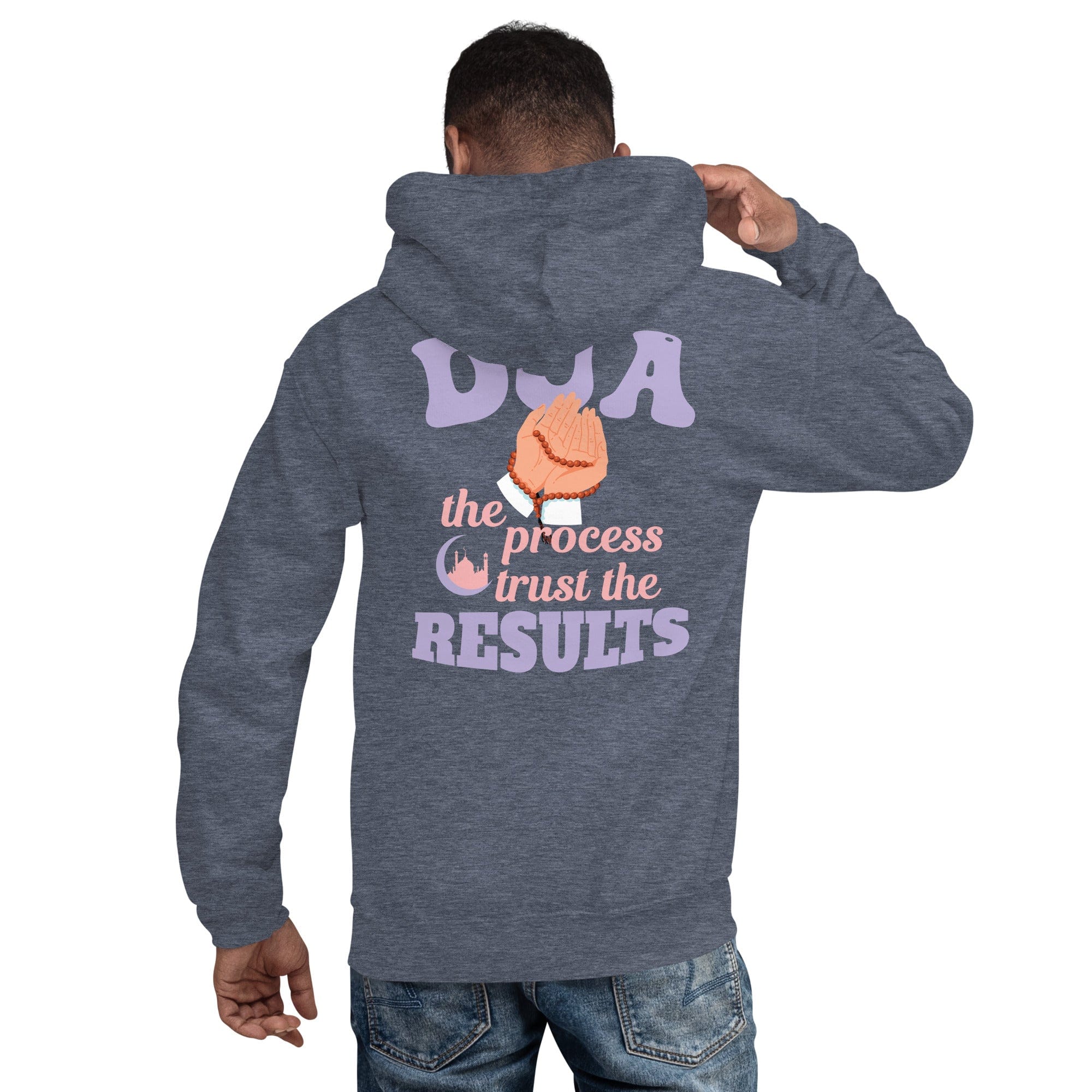 Muslim Threads Heather Sport Dark Navy / S Dua the process- Hoodie