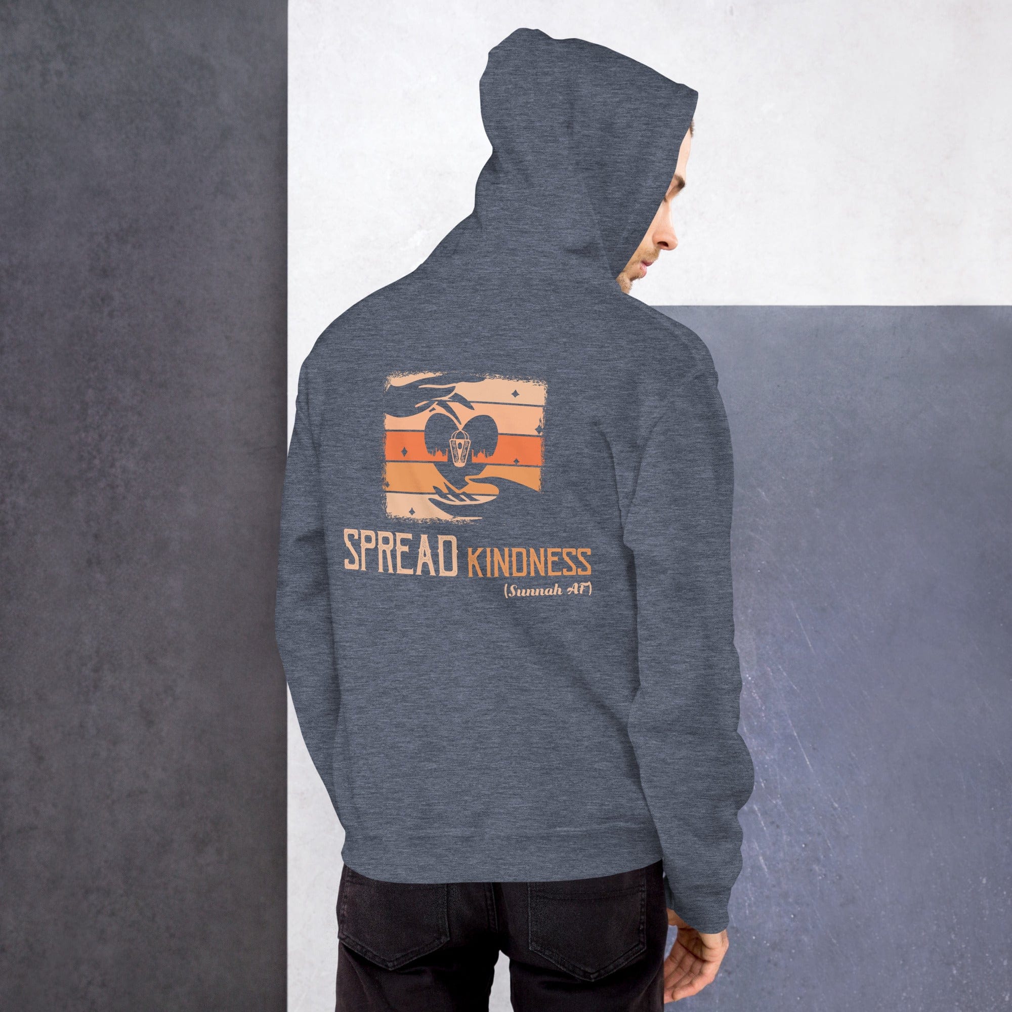 Muslim Threads Heather Sport Dark Navy / S Spread Kindness Hoodie