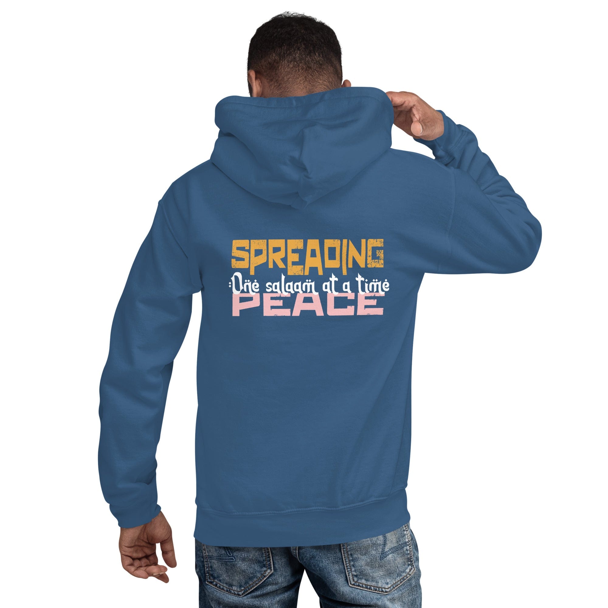 Muslim Threads Indigo Blue / S spreading salaam hoodie