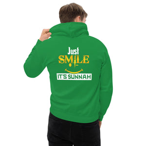 Muslim Threads Irish Green / S Just Smile its Sunnah - Hoodie