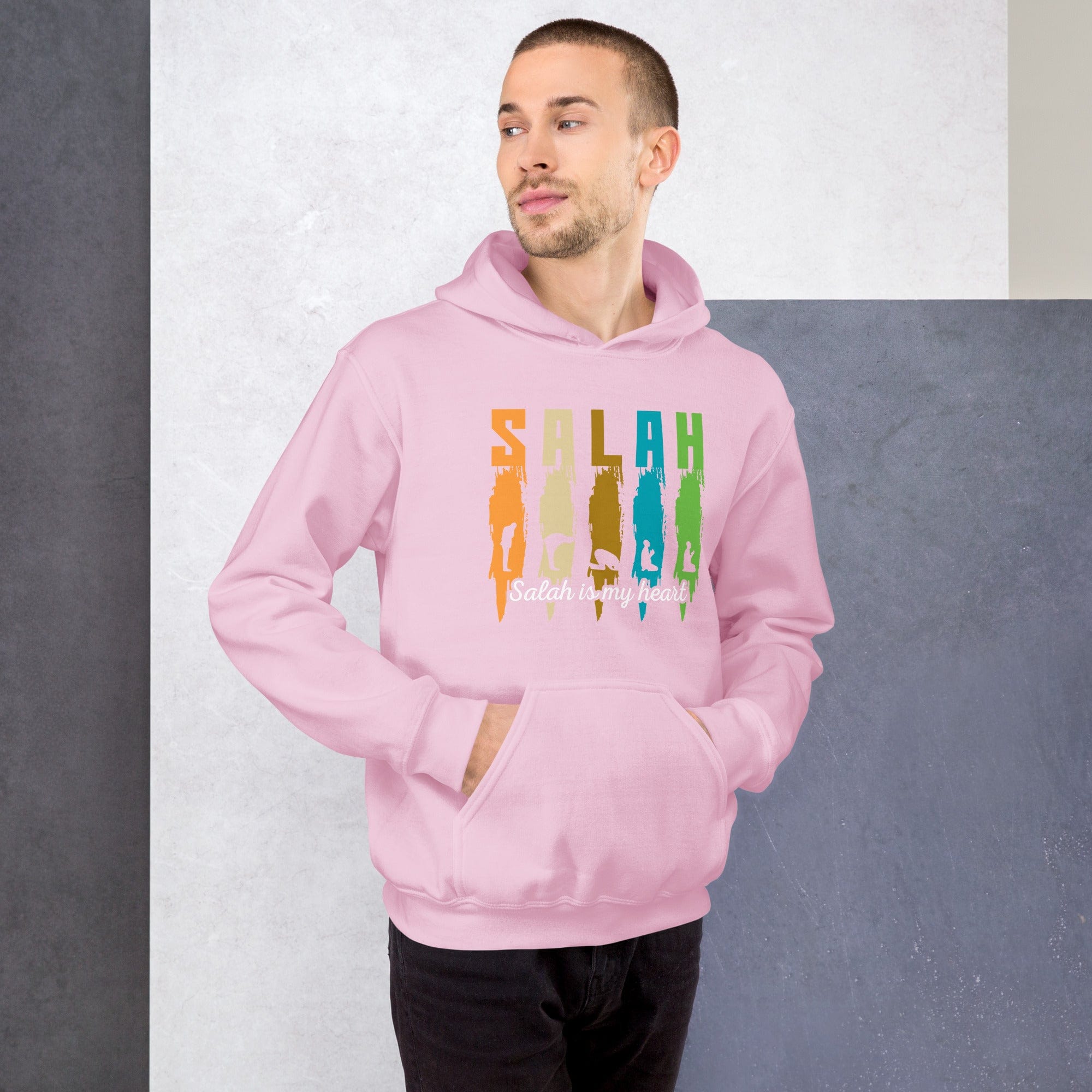 Muslim Threads Light Pink / S salaah is my heart - Hoodie