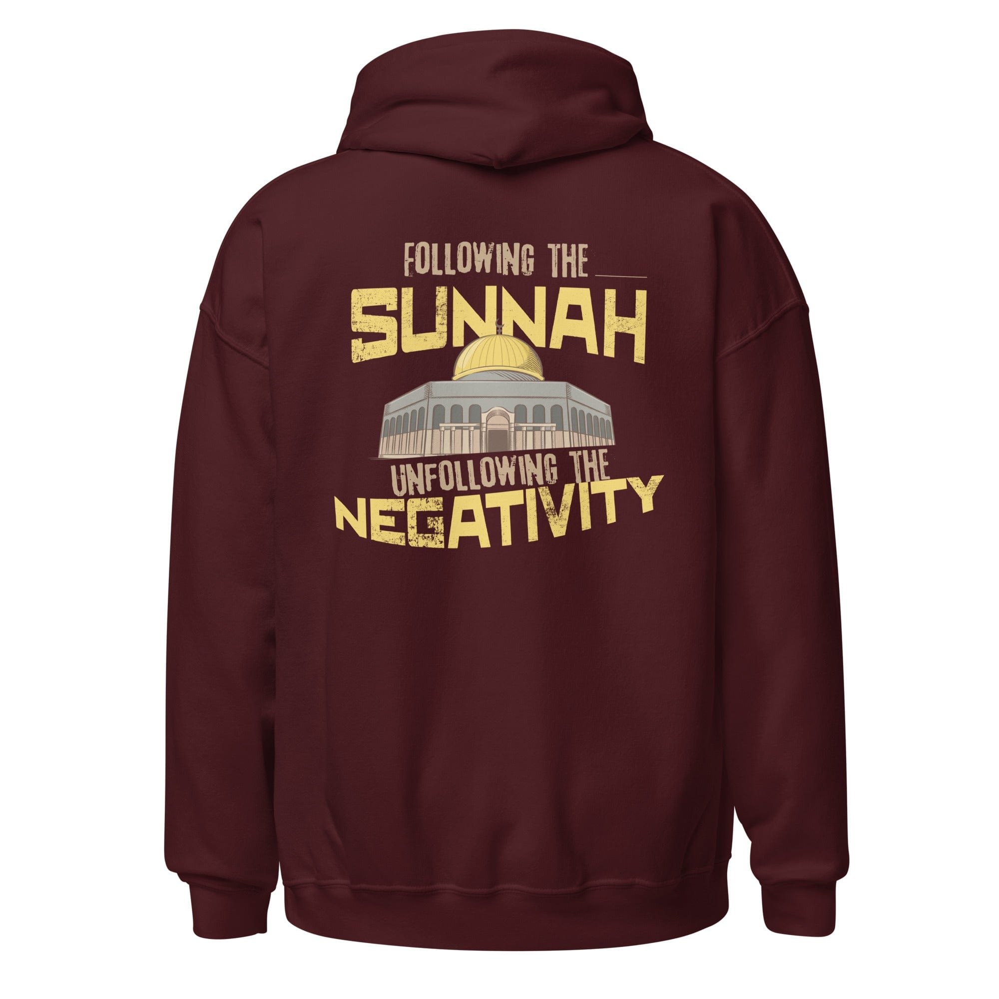 Muslim Threads Maroon / S Following the Sunnah- Hoodie