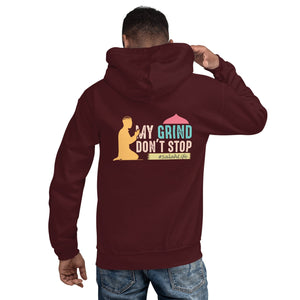 Muslim Threads Maroon / S My grind don't stop - Hoodie