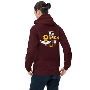 Muslim Threads Maroon / S My Iman is Lit Hoodie