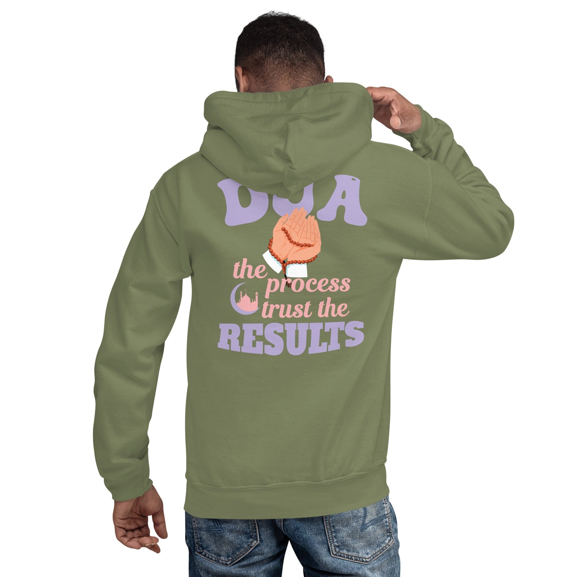 Muslim Threads Military Green / S Dua the process- Hoodie