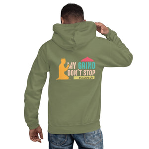 Muslim Threads Military Green / S My grind don't stop - Hoodie