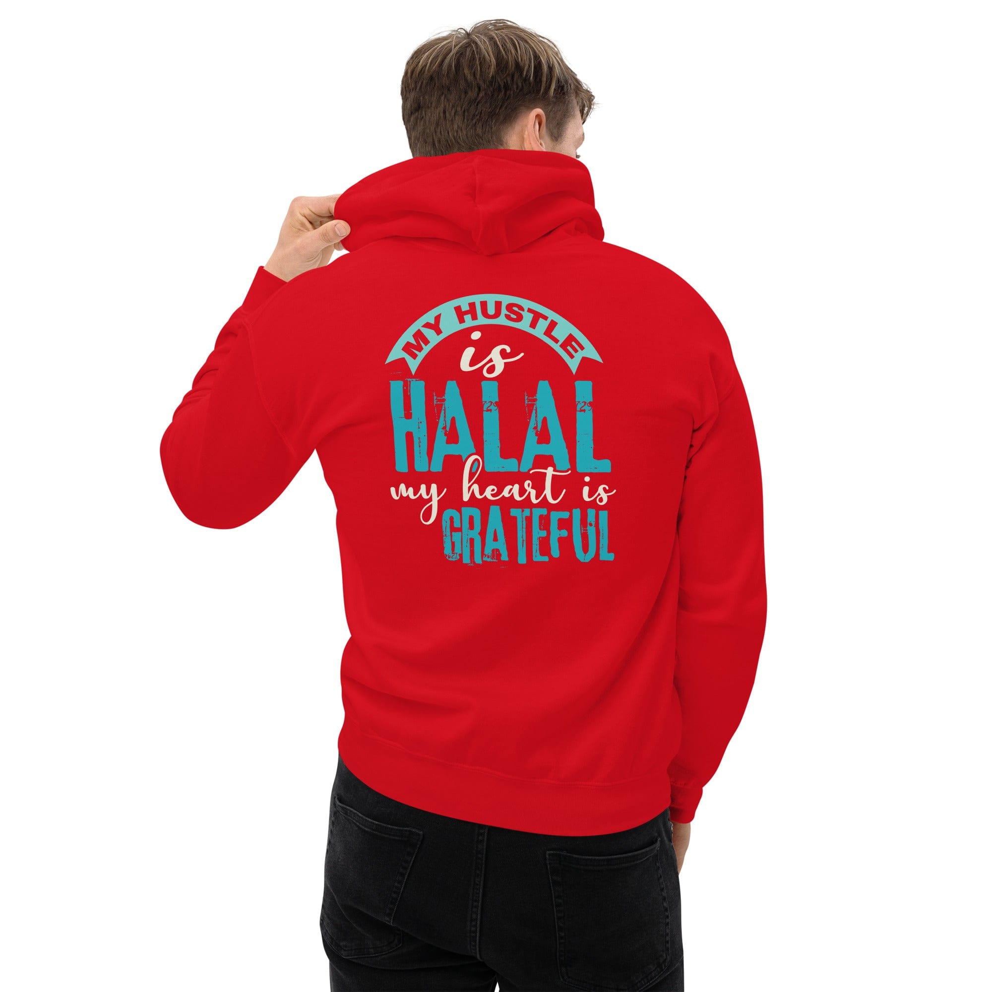 Muslim Threads Red / S My hustle is Halal Hoodie