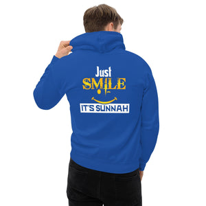 Muslim Threads Royal / S Just Smile its Sunnah - Hoodie