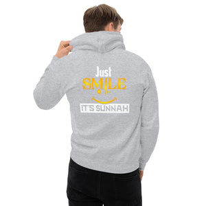 Muslim Threads Sport Grey / S Just Smile its Sunnah - Hoodie