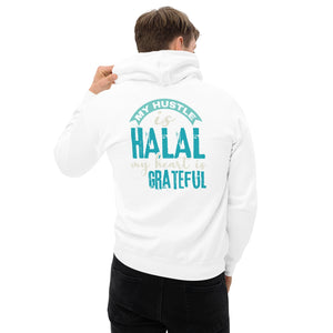 Muslim Threads White / S My hustle is Halal Hoodie